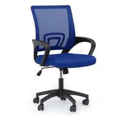 Office Chair Ergonomic - Mesh Desk Chair with Lumbar Support & Wide Seat Adjustable Height, Swivel Wheels (300Lbs Capacity) - for Home Office, Gaming, Bedroom