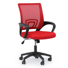 Office Chair Ergonomic - Mesh Desk Chair with Lumbar Support & Wide Seat Adjustable Height, Swivel Wheels (300Lbs Capacity) - for Home Office, Gaming, Bedroom