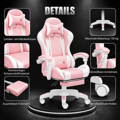 Office Gaming Chair, Gamer Chair For Adults Ergonomic Computer Chair For Teens, Racing Style PC Office Chair With Lumbar Support