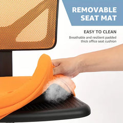 Ergonomic Office Computer Desk Chair, Armless Low-Back Mesh Rolling Work Chairs, Swivel Design with Wheels, Bedroom And Study Comfort Seat, Home Lumbar Support, 6 Colors