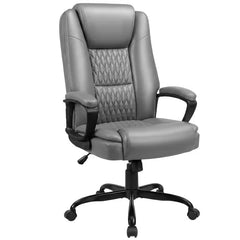 Home Office Desk Chair, 400LBS Big And Tall Computer Executive Chair, Ergonomic PU Leather Chairs with High Back Cushion, Adjustable Armrest &Lumbar Back Support, for Long Time Sitting