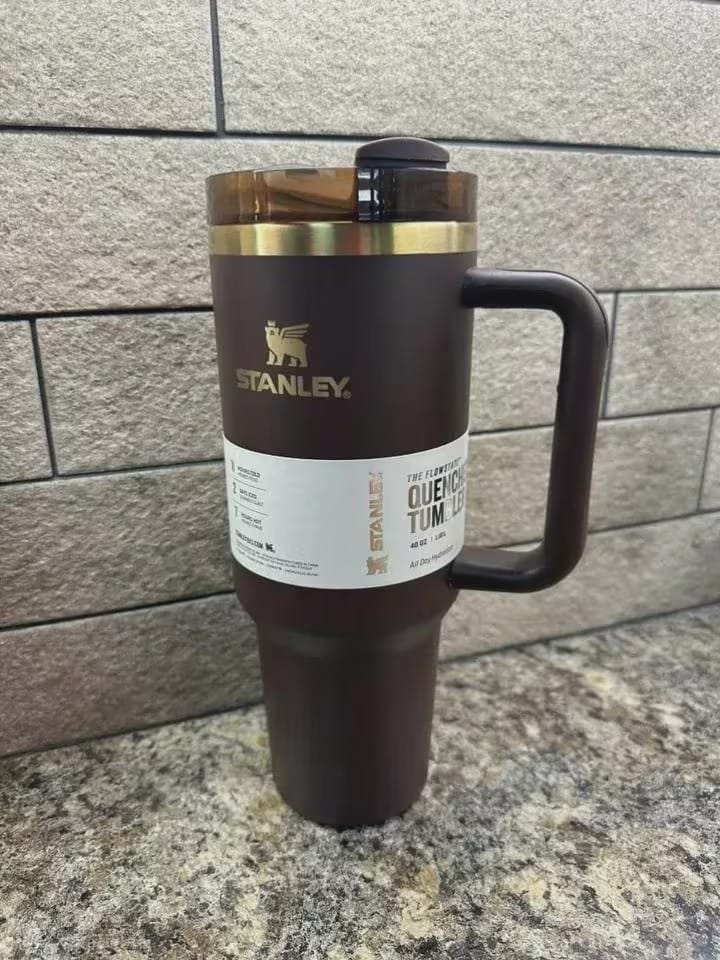 Chocolate Gold 40oz Quencher H2.0 FlowState Tumbler Factory Sealed