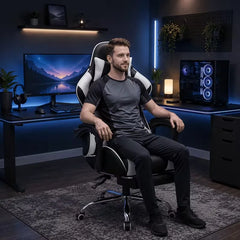 Office Gaming Chair, Gamer Chair For Adults Ergonomic Computer Chair For Teens, Racing Style PC Office Chair With Lumbar Support