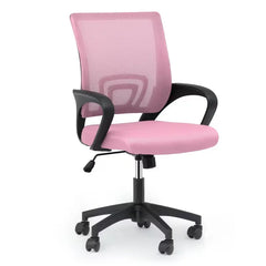 Office Chair Ergonomic - Mesh Desk Chair with Lumbar Support & Wide Seat Adjustable Height, Swivel Wheels (300Lbs Capacity) - for Home Office, Gaming, Bedroom