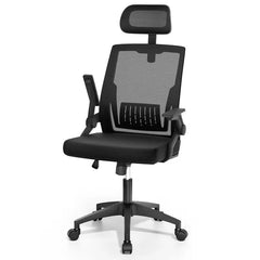 Office Chair Ergonomic - Mesh Desk Chair with Lumbar Support & Wide Seat Adjustable Height, Swivel Wheels (300Lbs Capacity) - for Home Office, Gaming, Bedroom