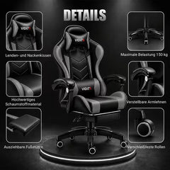 Office Gaming Chair, Gamer Chair For Adults Ergonomic Computer Chair For Teens, Racing Style PC Office Chair With Lumbar Support