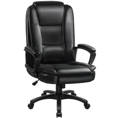 Home Office Desk Chair, 400LBS Big And Tall Computer Executive Chair, Ergonomic PU Leather Chairs with High Back Cushion, Adjustable Armrest &Lumbar Back Support, for Long Time Sitting