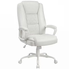 Home Office Desk Chair, 400LBS Big And Tall Computer Executive Chair, Ergonomic PU Leather Chairs with High Back Cushion, Adjustable Armrest &Lumbar Back Support, for Long Time Sitting