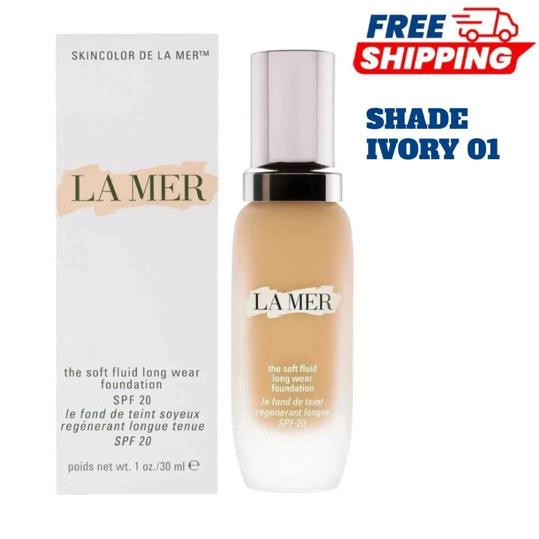 The Soft Fluid Long Wear Foundation Ivory 01 30ml 1oz New in Box